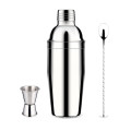 Factory Direct  Cocktail Shaker Home Bar Set Professional Stainless Steel Boston Shaker Set for Bar /Martini/Tea